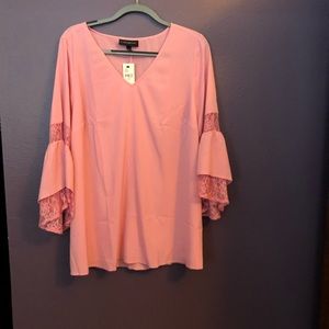 NWT Lane Bryant 18/20 pink blouse